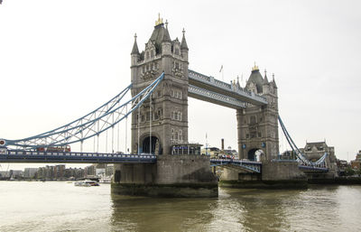 View of bridge over river