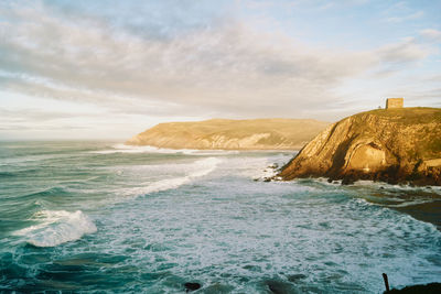 Scenic view of sea against sky