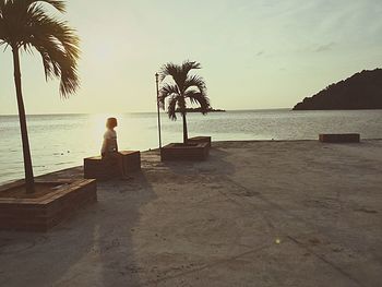 Scenic view of sea against sky