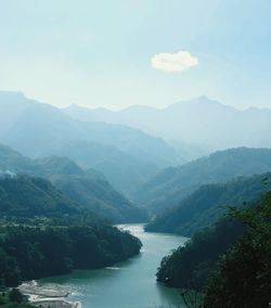 Scenic view of lake