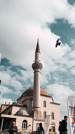 Low angle view of traditional building against sky