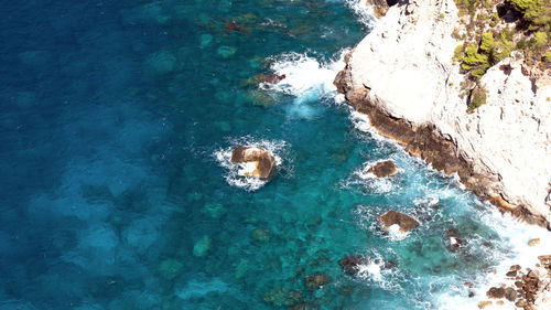 High angle view of the ionian sea 