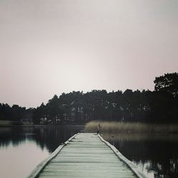 Pier leading to lake