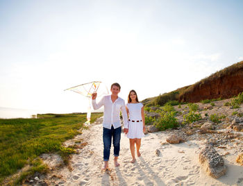 Full length of a young couple