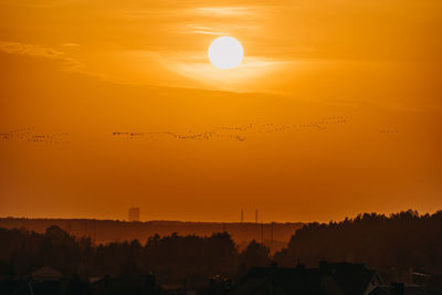 Scenic view of sunset sky during sunrise