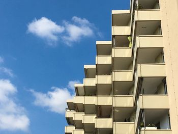 Low angle view of building against sky