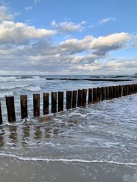 Scenic view of sea against sky