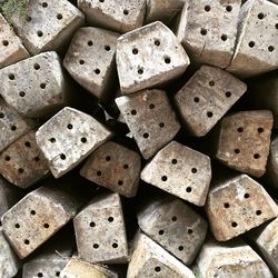 Full frame shot of concrete blocks