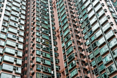 Low angle view of buildings in city