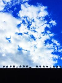 Low angle view of cloudy sky