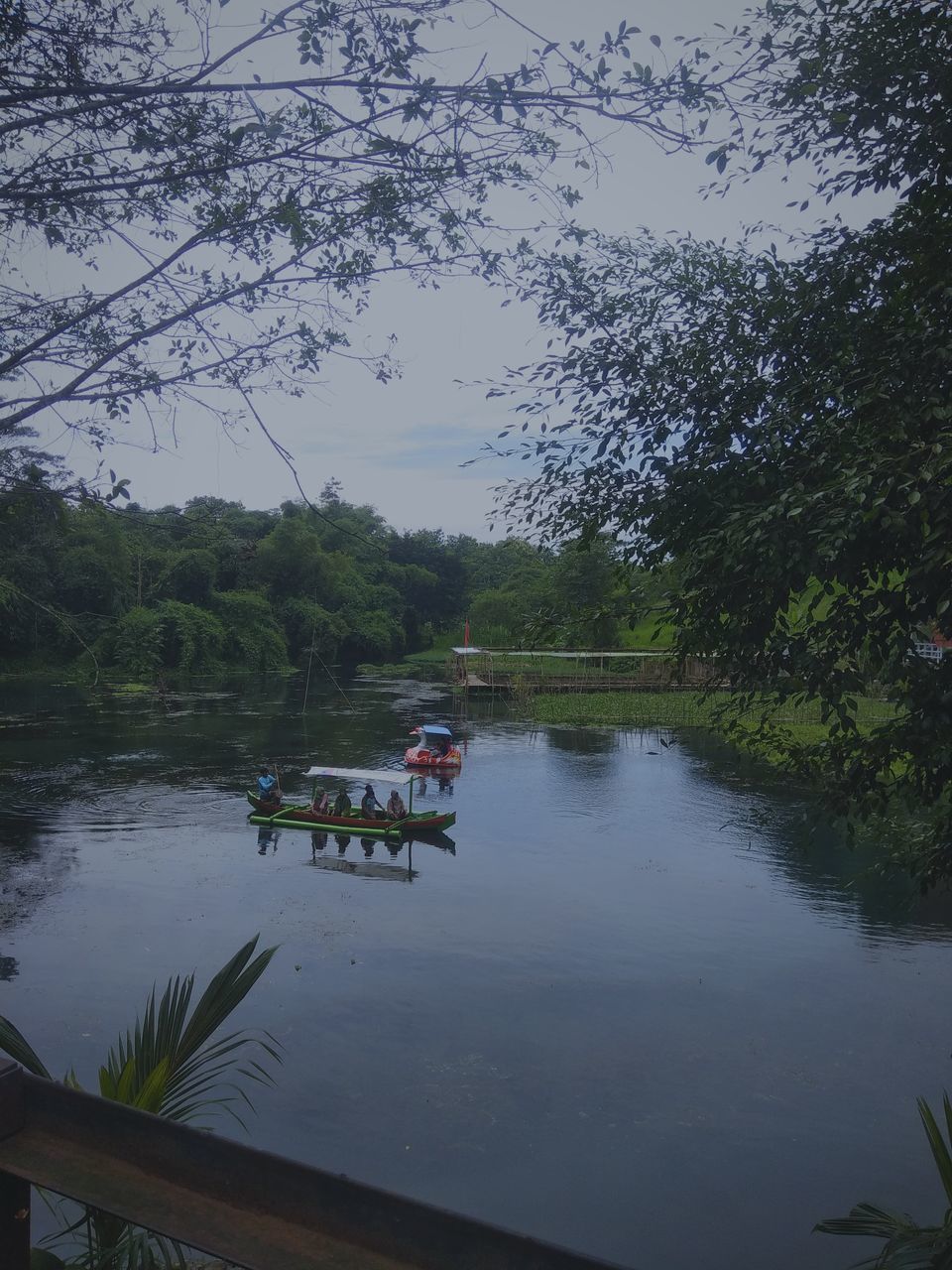 water, tree, plant, river, nautical vessel, nature, reflection, transportation, beauty in nature, mode of transportation, body of water, sky, group of people, men, travel, day, tranquility, outdoors, waterway, scenics - nature, boat, tourism, leisure activity, travel destinations, vehicle, growth, tranquil scene, lifestyles, holiday, non-urban scene, adult, trip, vacation