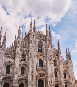Low angle view of historical building against sky