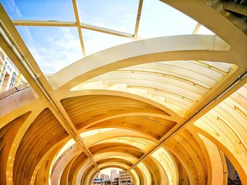 Low angle view of ceiling