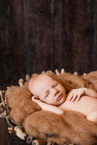 Cute baby sleeping