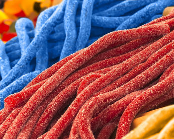 Full frame shot of colorful sweet food at market