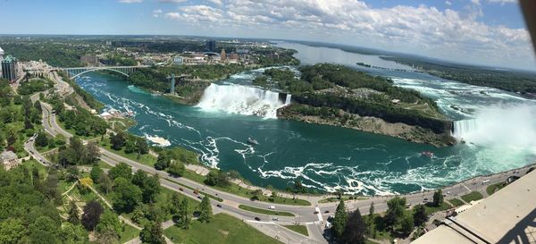 Niagara falls from above