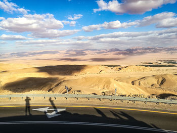 Scenic view of road against sky
