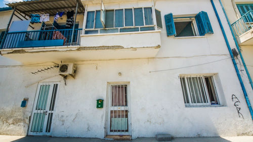 Low angle view of residential building