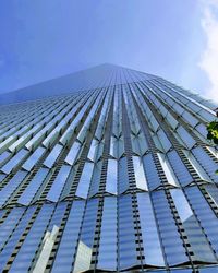 Low angle view of modern building against sky