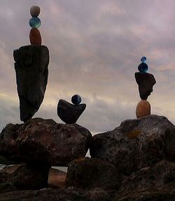 Scenic view of rock formations