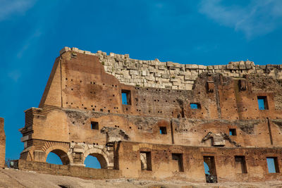 Interior of the famous colosseum in rome