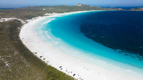 Aerial view of beach