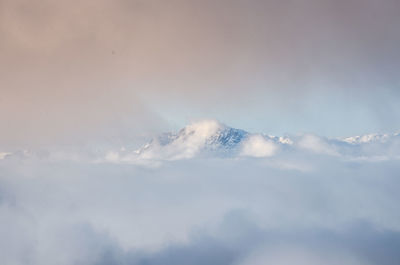 Low angle view of clouds in sky