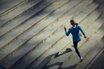 Young jogger running