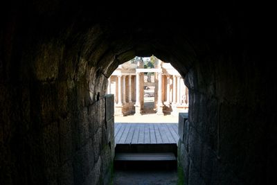 Entrance of historic building