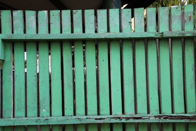 Close-up of wooden fence