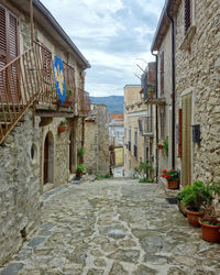 Street amidst buildings in town