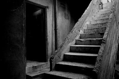 Stairs inside an obsolete building