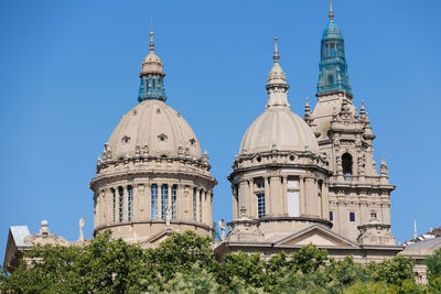 Low angle view of cathedral against clear sky