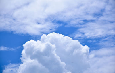 Low angle view of clouds in sky