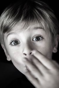 Close-up portrait of boy