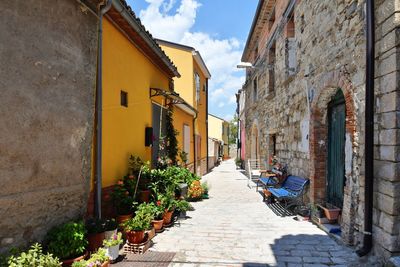 A street of trivento, a village of molise region, italy.