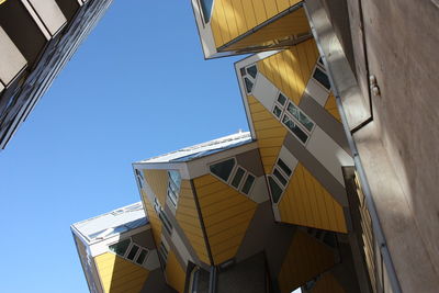 Low angle view of building against clear sky