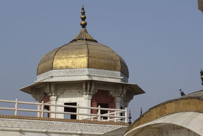 Low angle view of building against clear sky