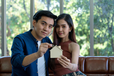 Portrait of a young couple