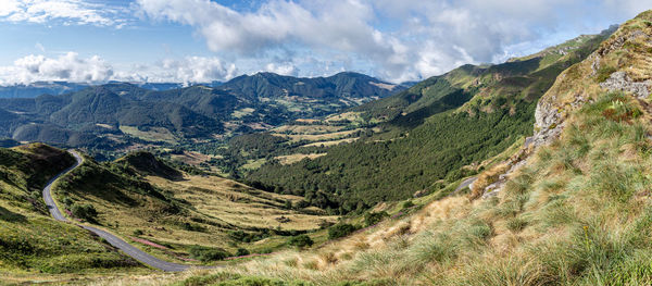 Panoramic view of landscape against sky