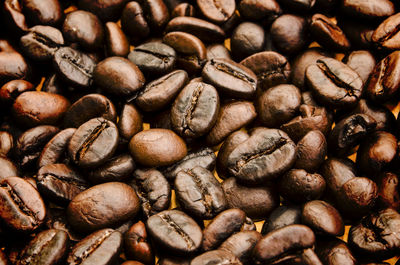 Full frame shot of coffee beans