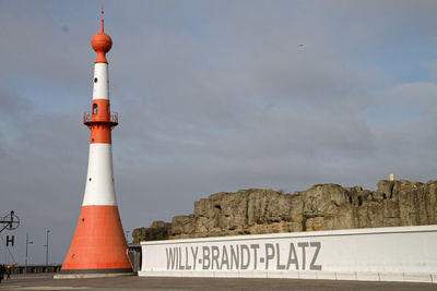 Lighthouse against sky