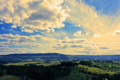 Scenic view of landscape against sky