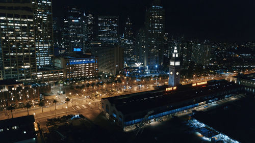 San diego california skyline at night