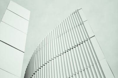 Low angle view of modern building against sky