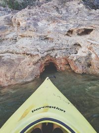 Close-up of rock formation