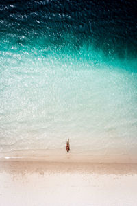 People enjoying on beach