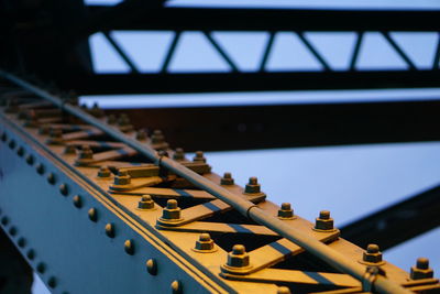 Close-up of piano keys