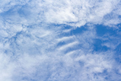 Low angle view of clouds in sky