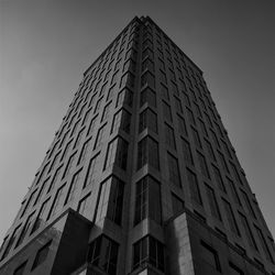 Low angle view of modern building against sky